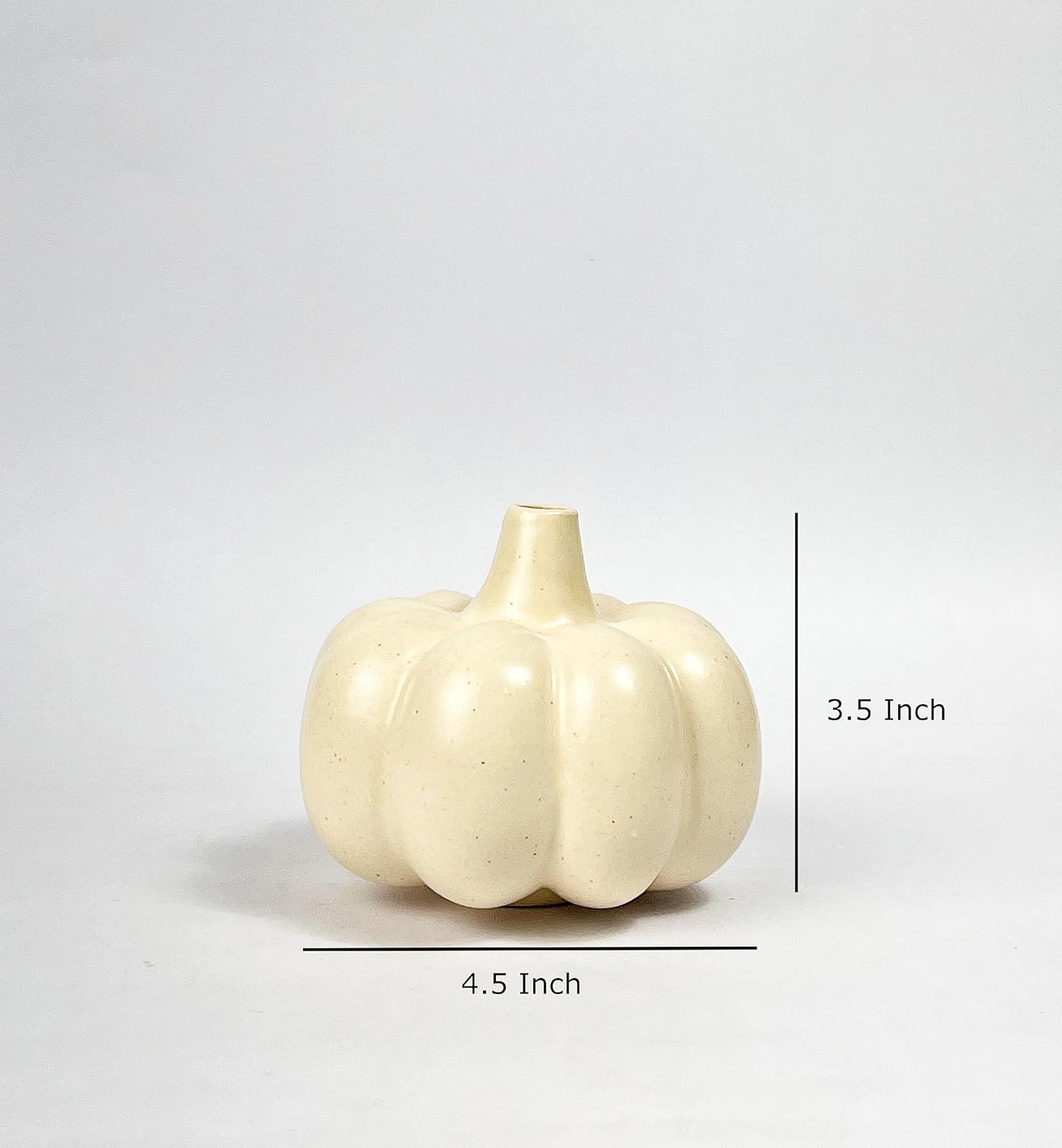 Morwee Ceramic Pumpkin Shape Flower Vase