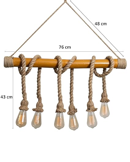 Morwee Boho Bamboo Sparklers (With 6 Screw Bulbs)