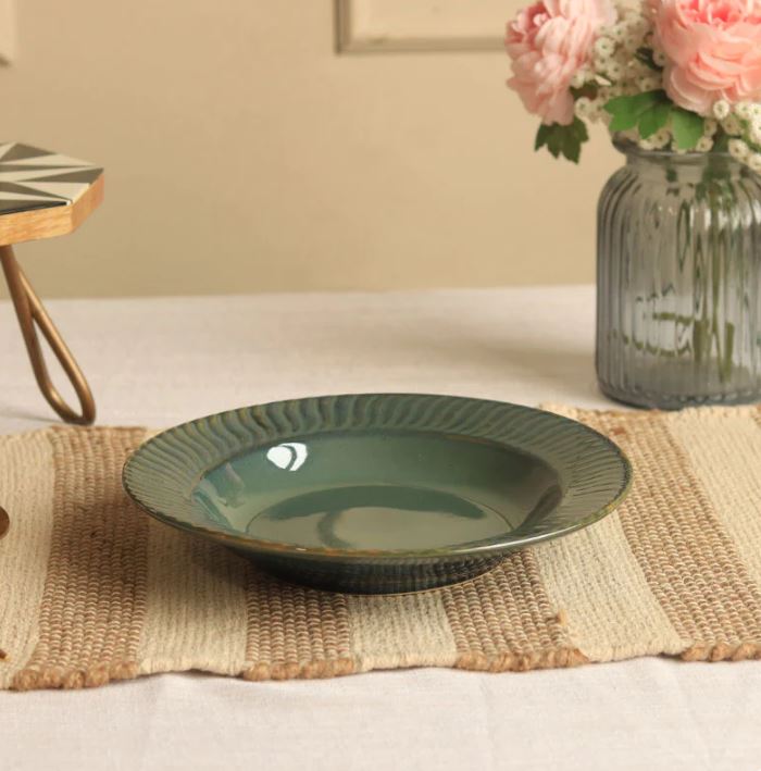 Morwee Ceramic Deep Pasta Plate | 9 inches