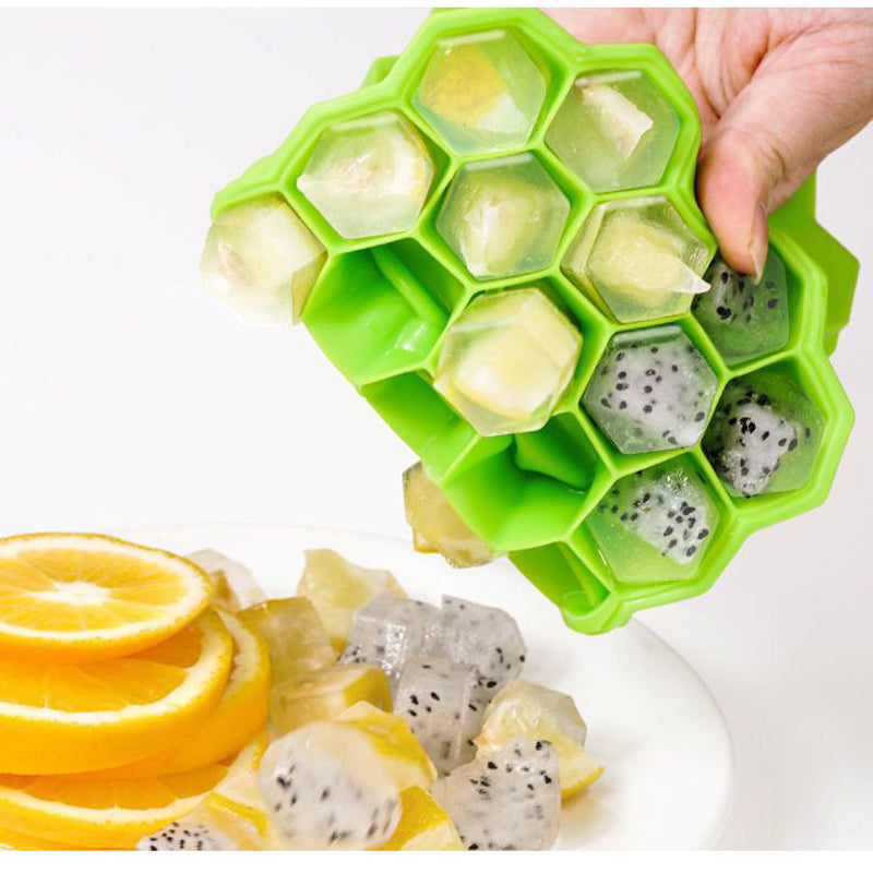 Glorypick Honeycomb Ice Cube Tray (Pack of 2 )